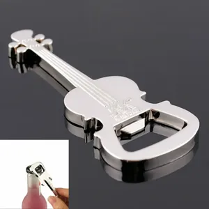 Creative Guitar Shape Zinc Alloy Bottle Opener For Beer  Wine  And Juice Perfect Kitchen Gadget For opening bottles with ease