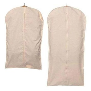 Bolsa de Ropa de Algodón, Lona de Muselina, Personalizada, para un Solo <span class=keywords><strong>Abrigo</strong></span>, Bordada, para Trajes Orgánicos, con Logotipo, 40 Pulgadas, con Funda - Product Image 1