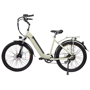 Vélo hybride urbain pour femme, modèle Step-Through, avec batterie au lithium, cadre en aluminium, moteur brushless 36V250W, Doplin Manufac - Product Image 1