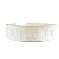 Barres circulaires blanches en bois, location d'événements, mariage, avec tour central, éléments en bois