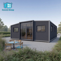 Maison de conteneur extensible latérale à ouverture multifonctionnelle flexible et polyvalente à distance pour café