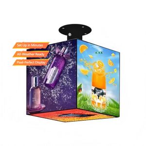 ป้ายดิจิตอล Magic 4/5 ด้าน สำหรับแสดงผลภายใน/ภายนอกอาคาร โฆษณาในร้านค้า 5v ติดตั้งง่าย แขวน ตั้งพื้น ได้ - Product Image 1