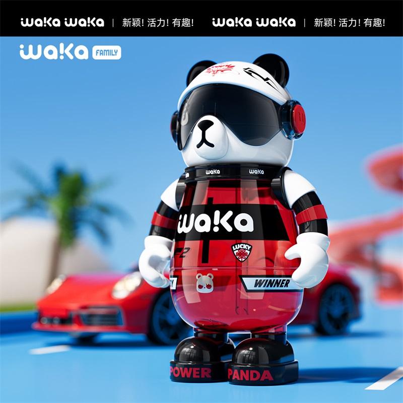 Cartoon Panda Design Plastic Tritan Material or Stainless Steel Custom Kids Water Bottle for School