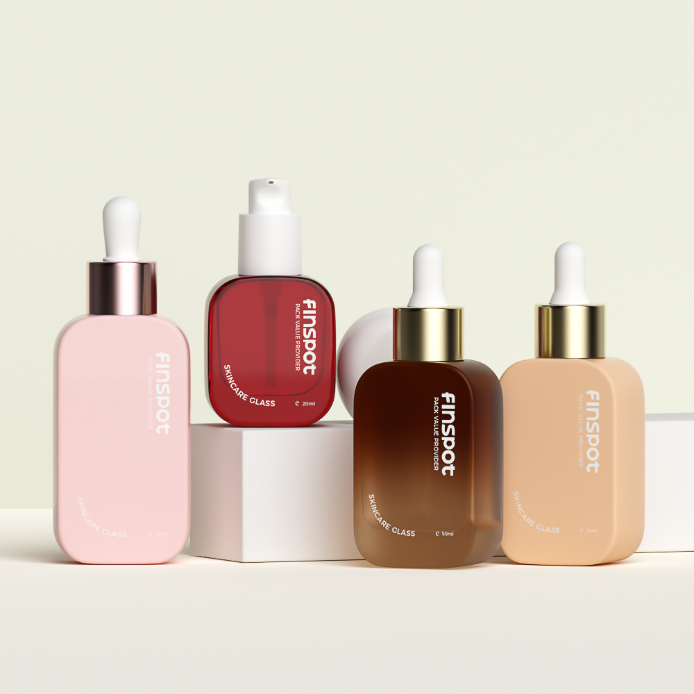 glass lotion pump bottle aesthetic