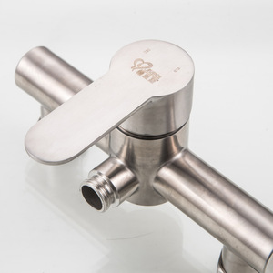 Robinet de douche pour baignoire Mingzhu à poignée unique en acier inoxydable 304, avec cartouche céramique et pommeau de douche rond XMS-7001 - Product Image 2