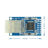 Módulo de Red Ethernet con Puerto Serie UART CH9121 TCP/IP 51/STM32 3.3V 5V TTL, Placa de Transmisión para Microcontrolador