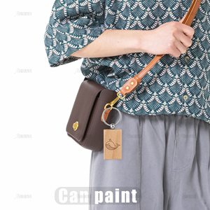 แผ่นไม้เปล่าสำหรับแกะสลัก ขายส่ง พวงกุญแจไม้รูปสี่เหลี่ยมผืนผ้า ป้ายห้อยกุญแจ ห่วงกุญแจ สำหรับงาน DIY ของขวัญ งานฝีมือ แกะสลักด้วยเลเซอร์ - Product Image 5