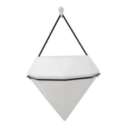 Pot succulent en céramique en forme de diamant de haute qualité décor à la maison jardinière murale pour jardin intérieur/extérieur ou espace de bureau