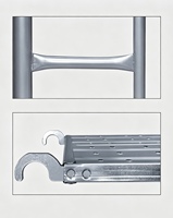 Andamio de Marco Tipo Mamparo de Acero de Grado Profesional para Construcción, Soporte Tubular, Andamio de Marco Tipo Mamparo para Trabajos de Albañilería
