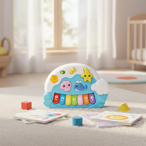 <span class=keywords><strong>Piano</strong></span> Electrónico de Juguete con 7 Teclas, Diseño de Animales Marinos, con Música - Product Image 4