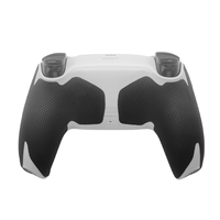 Bande antidérapante pour manette, poignées absorbantes pour manette PS5 avec autocollants pour boutons d'épaule et gâchettes, ensemble noir
