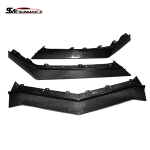 Sunmax Auto Parts Real Carbon Fiber Front Bumper Lip Splitter Car <strong>Bodykit</strong> for Chevrolet Corvette <strong>C8</strong> Z06 2020-2023 - Product Image 3