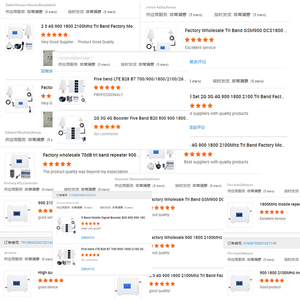 80dB tăng cao GSM DCS/4G 3G tín hiệu tăng cường ALC Repeater 900 + 1800 + 2100Mhz AGC khuếch đại - Product Image 6