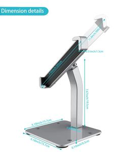 Chống trộm hợp kim nhôm <span class=keywords><strong>Tablet</strong></span> chủ đứng an toàn bàn gắn kết với khóa cho 7-11 inch <span class=keywords><strong>Tablet</strong></span> <span class=keywords><strong>PC</strong></span> - Product Image 6