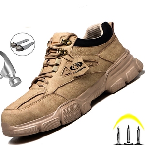 Veiligheidsschoenen Voor Mannen Onverwoestbaar Werk Veiligheidslaarzen Unisex Stalen Teenwerk Sneakers - Product Image 2