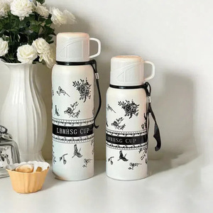 Công Suất Lớn Trắng Gardenia Phích Cup Cao Giá Trị Màu Sắc Ngoài Trời Du Lịch Cà Phê Trà Cốc Chân Không Mới Thiết Kế Chai Kinh Doanh Quà Tặng - Product Image 1