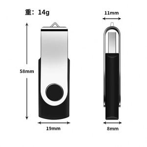 แฟลชไดรฟ์ USB 3.0 สีสันสดใส รุ่นขายดีประจำปี 2026  แบบหมุนได้  โลหะ  รับทำโลโก้  ทนทาน พกพาสะดวก ความจุ 4 GB - Product Image 2
