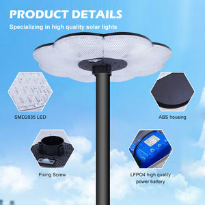 Lampadaire <span class=keywords><strong>solaire</strong></span> tout-en-un de haute qualité pour extérieur, avec vis de fixation, large angle lumineux, 100, 200, 300 watts - Product Image 2