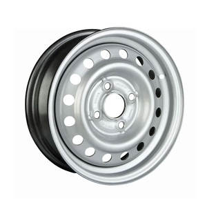 Wheelsky ET1340401-S <span class=keywords><strong>13</strong></span> <span class=keywords><strong>pouces</strong></span> 13x4.0 PCD 4x100 450kg capacité de charge argent <span class=keywords><strong>jante</strong></span> de roue en acier - Product Image 1