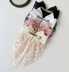 Elegant Lace Bow <b>Spring</b> Hair <b>Clips</b>, Sweet Stylish Ribbon Barrettes for Women Hair Accessories for Back of Head - Product Image 3