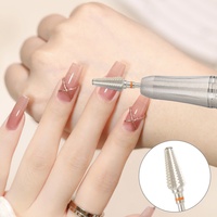 Nouvel Arrivage Embouts de Manucure Tornado Volcano Cone en Acier au Carbure de Tungstène pour Ponceuse à Ongles, pour le Retrait du Gel Polish