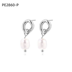 Pendientes de Moda DE Pearl NATURAL PE2860 para Mujer, Joyería de Alta Calidad - Product Image 1