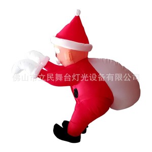 Limin Inflatable Santa Claus Climbing Wall Model Christmas Outdoor Yard Decoration <b>Light</b> Up Prop - Product Image 1