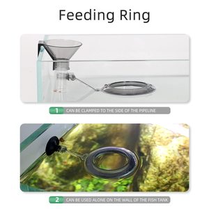 Kit tangki ikan kecil kustom kualitas tinggi tabung pemberi makan akuarium bergaya dengan ABS awet plastik akrilik kaca spons kecil air - Product Image 3
