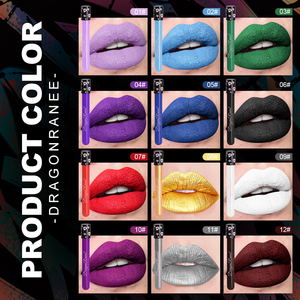 Impermeable y fácil <span class=keywords><strong>de</strong></span> colorear maquillaje <span class=keywords><strong>de</strong></span> <span class=keywords><strong>Halloween</strong></span> Sexy rojo vampiro líquido lápiz labial mate blanco negro brillo <span class=keywords><strong>de</strong></span> labios pintura corporal Facial - Product Image 3