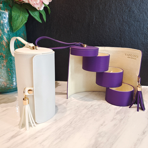 Portagioie da Viaggio Girevole di Lusso Personalizzato, Scatola Portatile per <span class=keywords><strong>Gioielli</strong></span> con Specchio, <span class=keywords><strong>Porta</strong></span> Anelli, Orecchini e Collane - Product Image 2