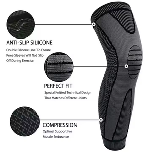 Fitness <span class=keywords><strong>Compression</strong></span> tricot genou cuisse protège-tibia basket-ball course <span class=keywords><strong>sport</strong></span> jambe protecteur pleine jambe manches - Product Image 4