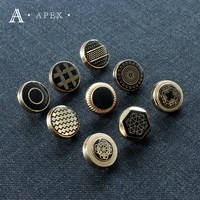 Bouton-pression personnalisé en alliage de zinc de 12 mm avec logo métallique de marque APEX Button Factory pour Thobe, Kandura, Jubba – OEM ODM de luxe