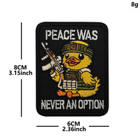 Patch brodé personnalisé en forme de canard, détachable, thermocollant, motif dessin animé, écologique, pour vêtements, sacs, chapeaux, vente en gros