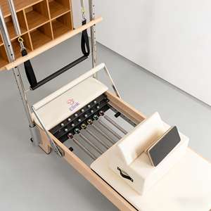 Pilates en bois d'érable durable avec tour demi-trapèze, structure stable antidérapante pour la remise en forme à domicile et l'utilisation en studio de Pilates - Product Image 4