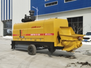 Bomba de Concreto Móvil con Motor DHBT100, Bomba de Concreto sobre Remolque para Construcción - Product Image 3