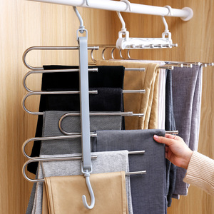 Pantaloni magici appendiabiti salvaspazio per armadio a più strati Multunctional utilizza Rack Organizer per pantaloni sciarpe - Product Image 4