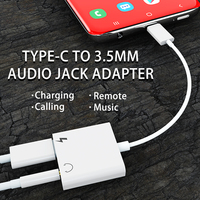 Adaptateur 2 en 1 Type C vers 3.5mm pour casque et prise de charge pour téléphone Android