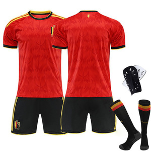 Conjunto <span class=keywords><strong>de</strong></span> Camiseta y Pantalones Cortos <span class=keywords><strong>de</strong></span> Fútbol Transpirables por Sublimación <span class=keywords><strong>de</strong></span> la Selección Nacional <span class=keywords><strong>de</strong></span> Bélgica 2026 para Hombre XL, Ajuste <span class=keywords><strong>De</strong></span> Bruyne Lukaku - Product Image 3