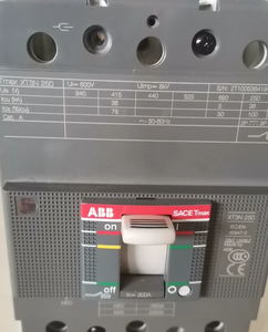 Interruptor de Circuito Original Mccb SACE Tmax XT3N250 TMD 100A 3P XT3N250 TMD 100A 4P FF, Interruptor de Caja Moldeada 1SDA068055R1 XT3N - Product Image 3