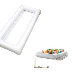 Contenedor Inflable para Bebidas y Hielo, 130x63cm, Modelo <span class=keywords><strong>OO</strong></span>, Barra de Hielo, Barra de Ensaladas, Bandeja Refrigerada para Fiestas en la Playa o Piscina - Product Image 5