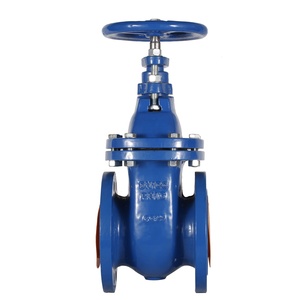 Vanne à opercule souple en fonte DN100, vente directe usine, commande manuelle pour l'eau - Product Image 1