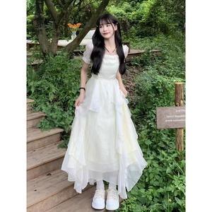 เดรสสายเดี่ยวผ้าลูกไม้ตาข่าย DAN6232 รุ่นใหม่ ทรงเข้ารูป ช่วยเก็บทรงเอว สีพื้น เรียบหรู - Product Image 4