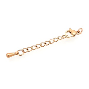 Cadena de Extensión con Cierre de Langosta de Acero Inoxidable, Cierre Ajustable en Forma de Lágrima, Accesorios para Joyería DIY - Product Image 5