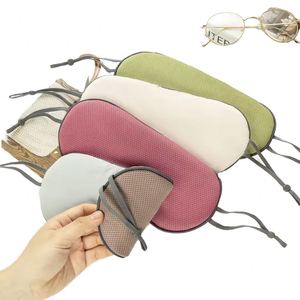 Hot Selling Soft Designer Travel Two Colors Cool and Warm Double Layer Breathable Custom Sleeping Shading Eye Mask - Product Image 1