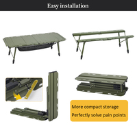Table de camping pliable réglable imprimée en aluminium léger portable pour barbecue en plein air personnalisée 5 unités Igt