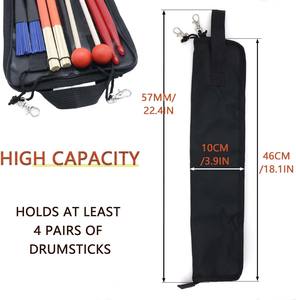 Free sample Large Capacity Drum Sticks Gig Bag Drum <b>Key</b> Organizer Percussion Kits Carrier <b>Pouch</b> Portable Drumstick Bag - Product Image 3