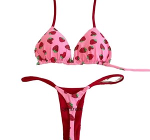 Kelly <strong>Green</strong> Active Women's <strong>Bikini</strong> <strong>Set</strong> with Brazilian Bottom Geometric &amp; Solid Patterns Leopard Paisley Gingham Prints - Product Image 3