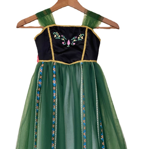 Nouvelle arrivée <span class=keywords><strong>2022</strong></span>, robe de princesse Anna sans manches, broderie, costumes de cosplay pour <span class=keywords><strong>Halloween</strong></span>, Noël - Product Image 2