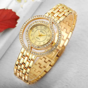 3 件套手表女款腕表黄金防水手镯手表首饰女士女小时休闲石英手表 - Product Image 3