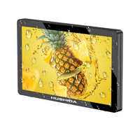 Kiosque publicitaire LCD HUSHIDA personnalisable de 32 à 50 pouces, téléviseur extérieur haute luminosité 2500 nits, IP65, lisible en plein soleil, pour centres commerciaux